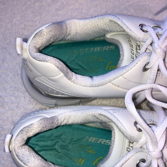 Skechers ELITE White Sneakers - Picture 6 of 8